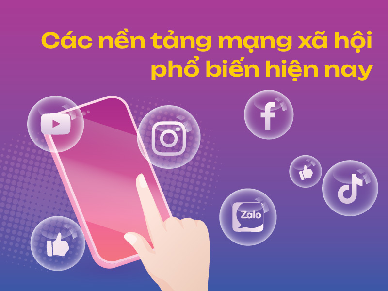 Các nền tảng mạng xã hội phổ biến hiện nay