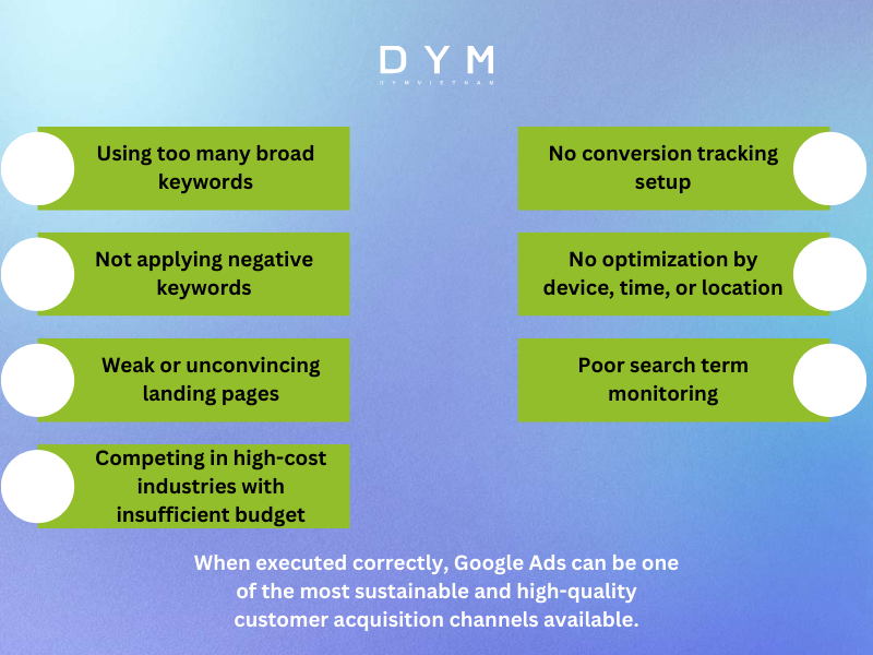 Common Mistakes Businesses Make When Running Google Ads