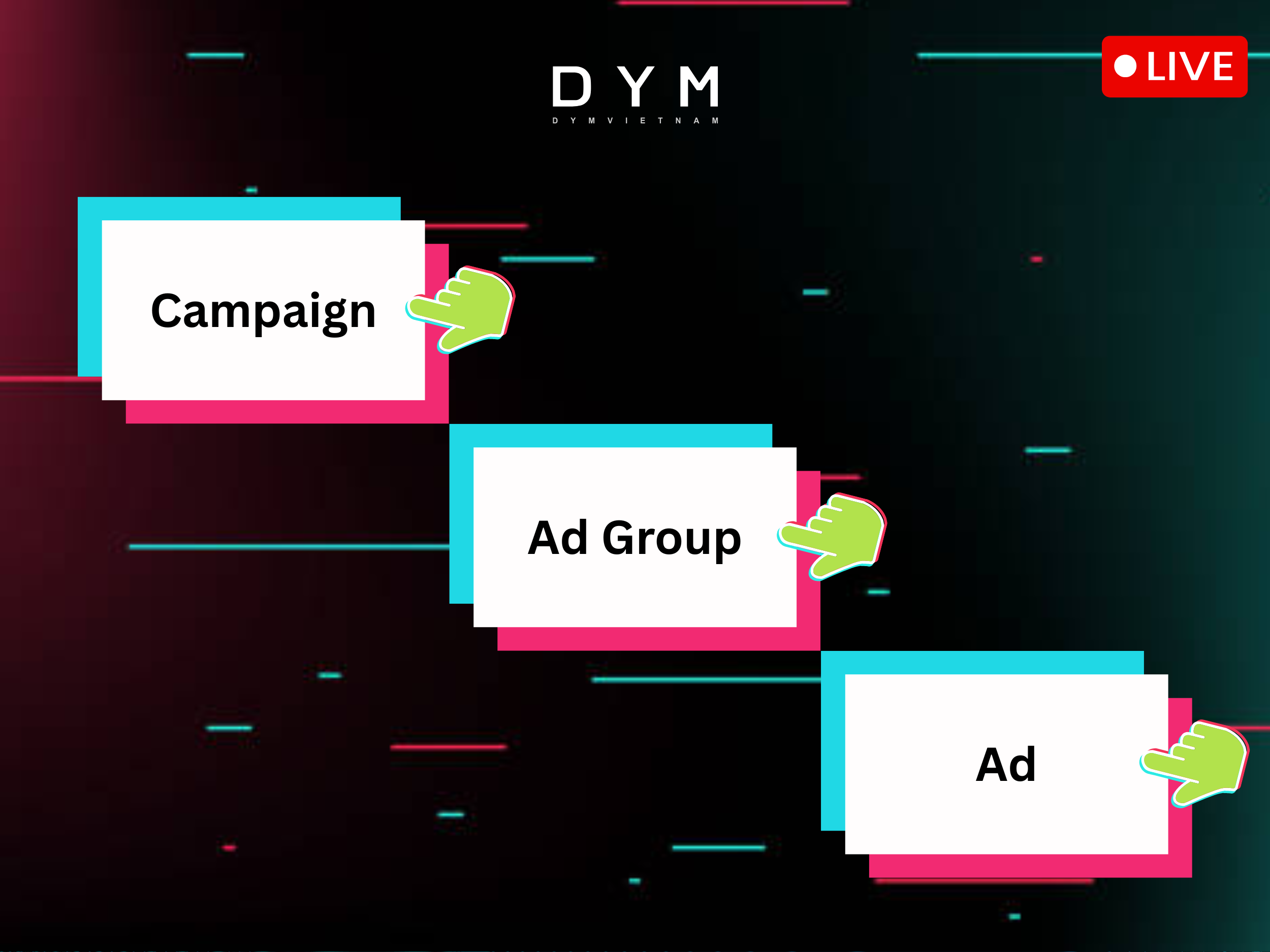 Cấu trúc chiến dịch TikTok Ads và vai trò từng cấp