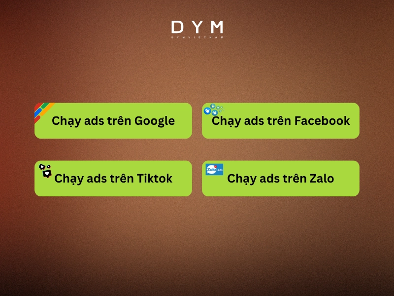 Các nền tảng chạy ads phổ biến hiện nay