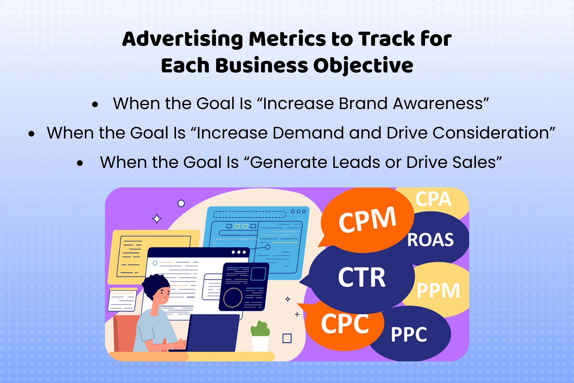 Advertising Metrics to Track for Each Business Objective
