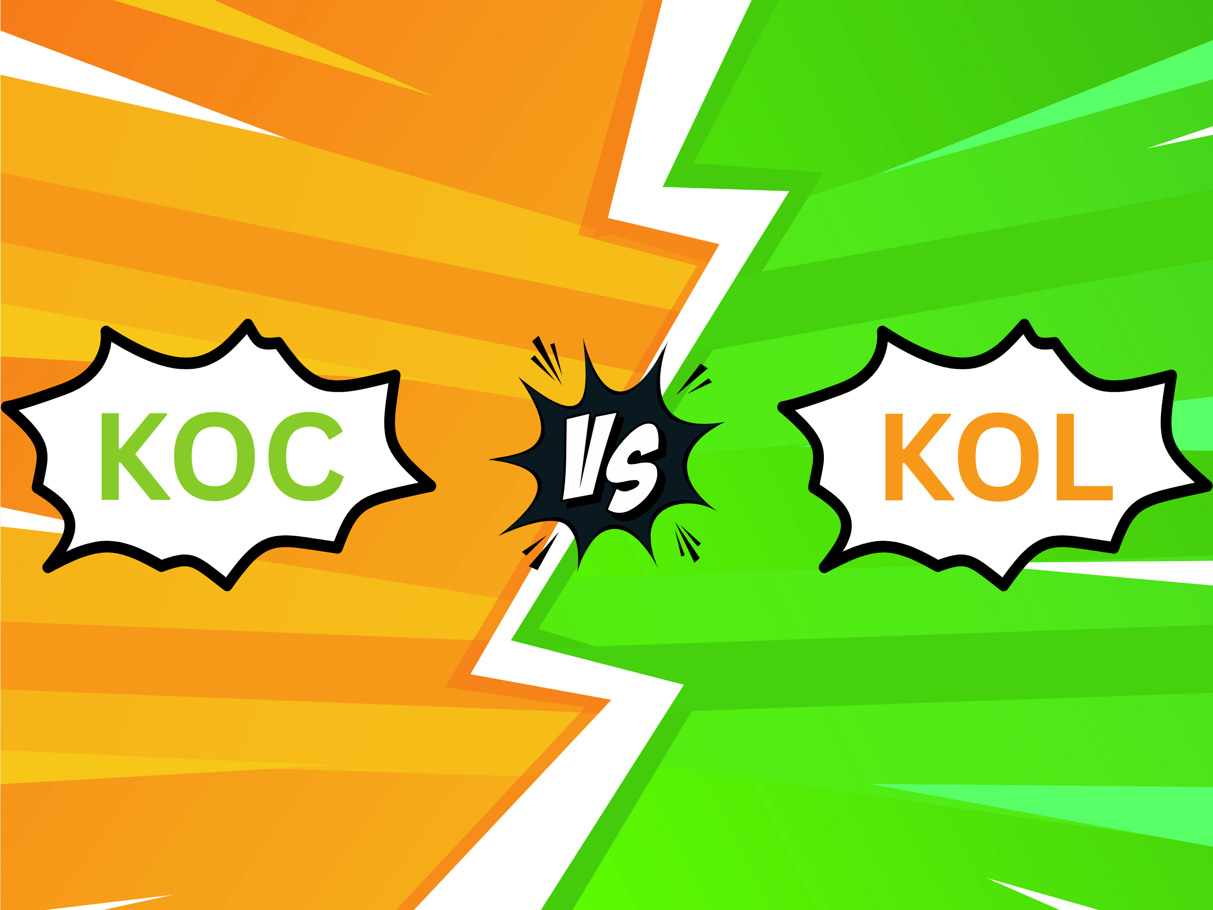 Comparing KOCs and KOLs