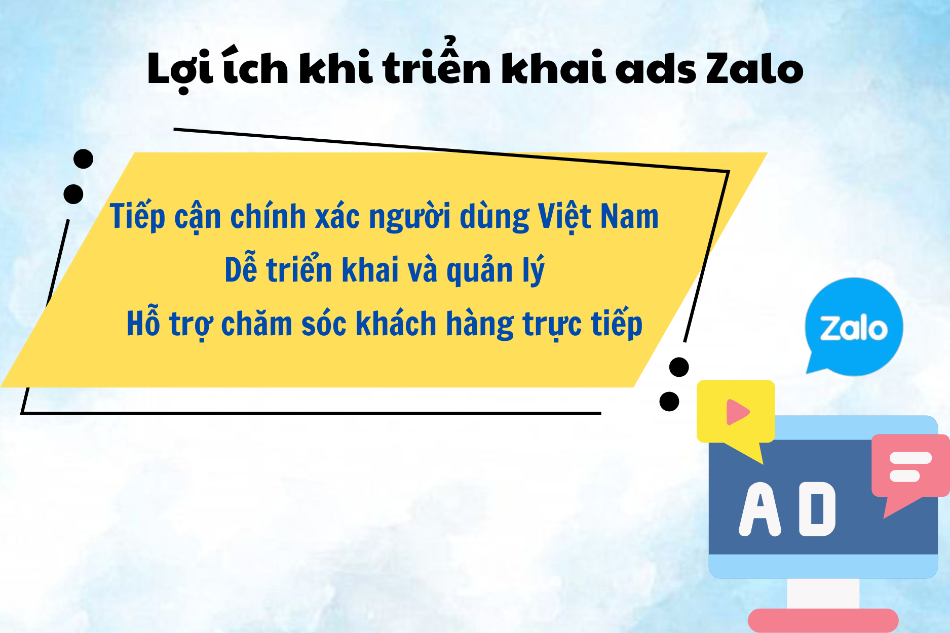 Lợi ích khi triển khai ads Zalo