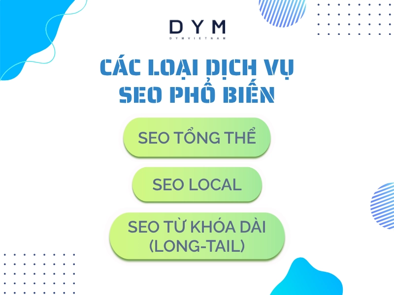 Các loại dịch vụ SEO phổ biến
