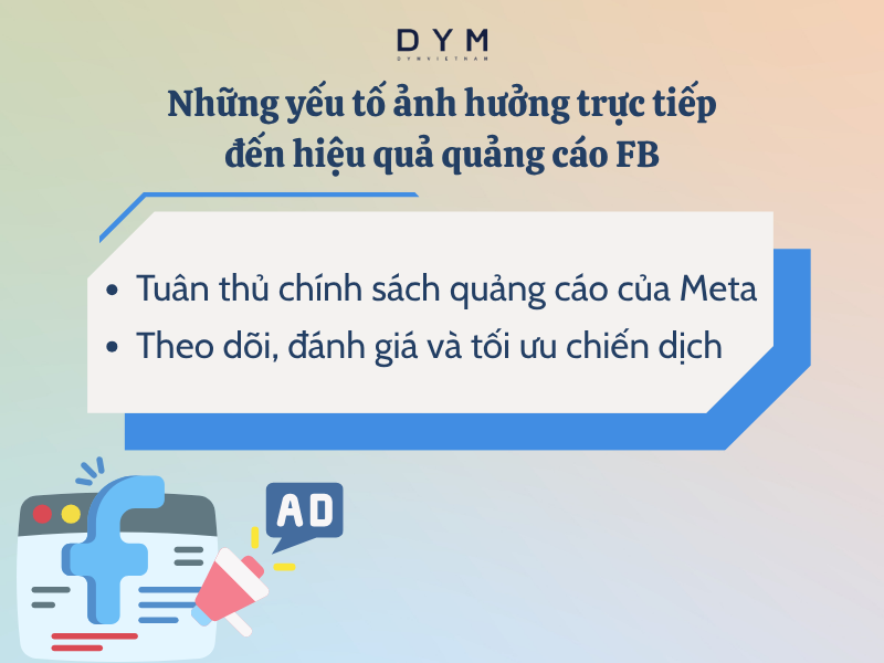 Những yếu tố ảnh hưởng trực tiếp đến hiệu quả quảng cáo FB