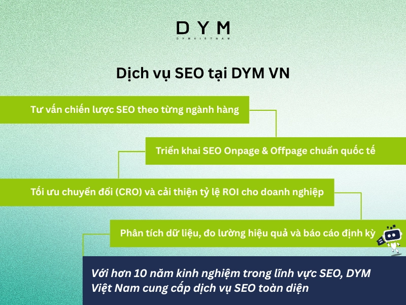 Dịch vụ SEO tại DYM VN