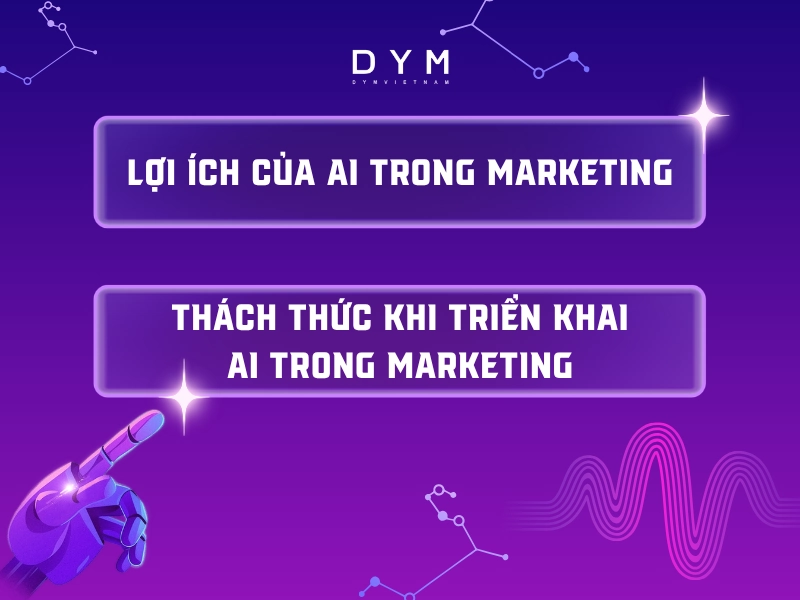 Lợi ích của AI trong marketing Thách thức khi triển khai AI trong marketing