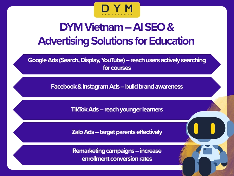 DYM Vietnam – AI SEO & Advertising Solutions for Education