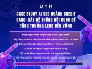 Case study AI SEO ngành credit card: Xây hệ thống nội dung để tăng trưởng lead bền vững