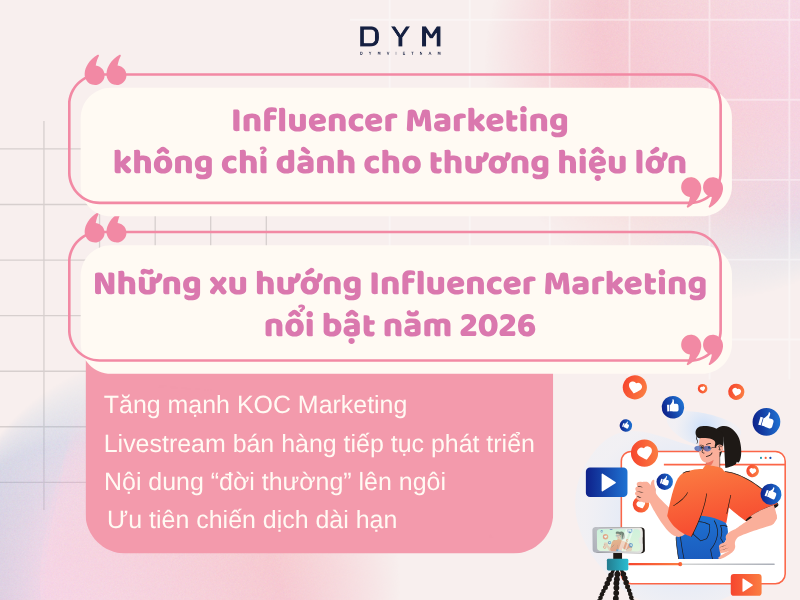 Influencer Marketing không chỉ dành cho thương hiệu lớn