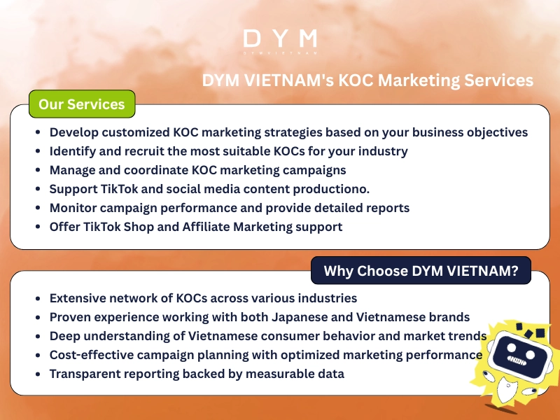 DYM VIETNAM's KOC Marketing Services