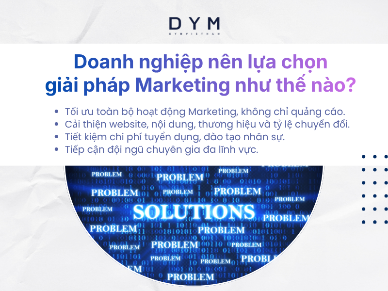 Doanh nghiệp nên lựa chọn giải pháp Marketing như thế nào?