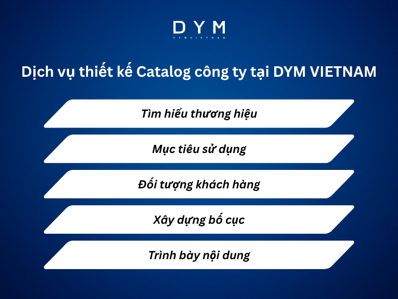 Dịch vụ thiết kế Catalog công ty tại DYM VIETNAM